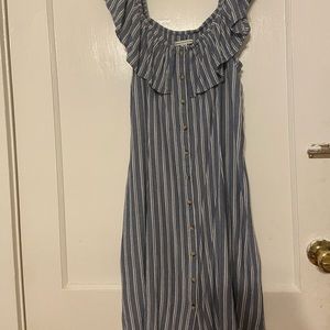 Summer button up ruffled sundress